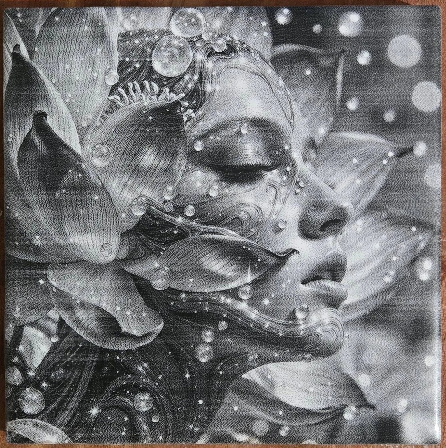Laser engraving by Scott Harvey, made with DithX